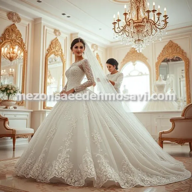 مزون تخصصی عروس با طراحی لباس پرنسسی در مشهد